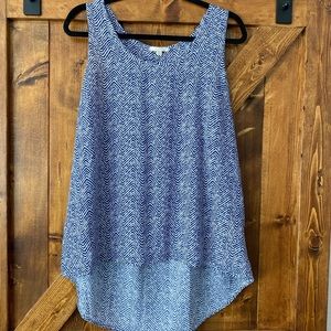 Blue and white Pleione tank.